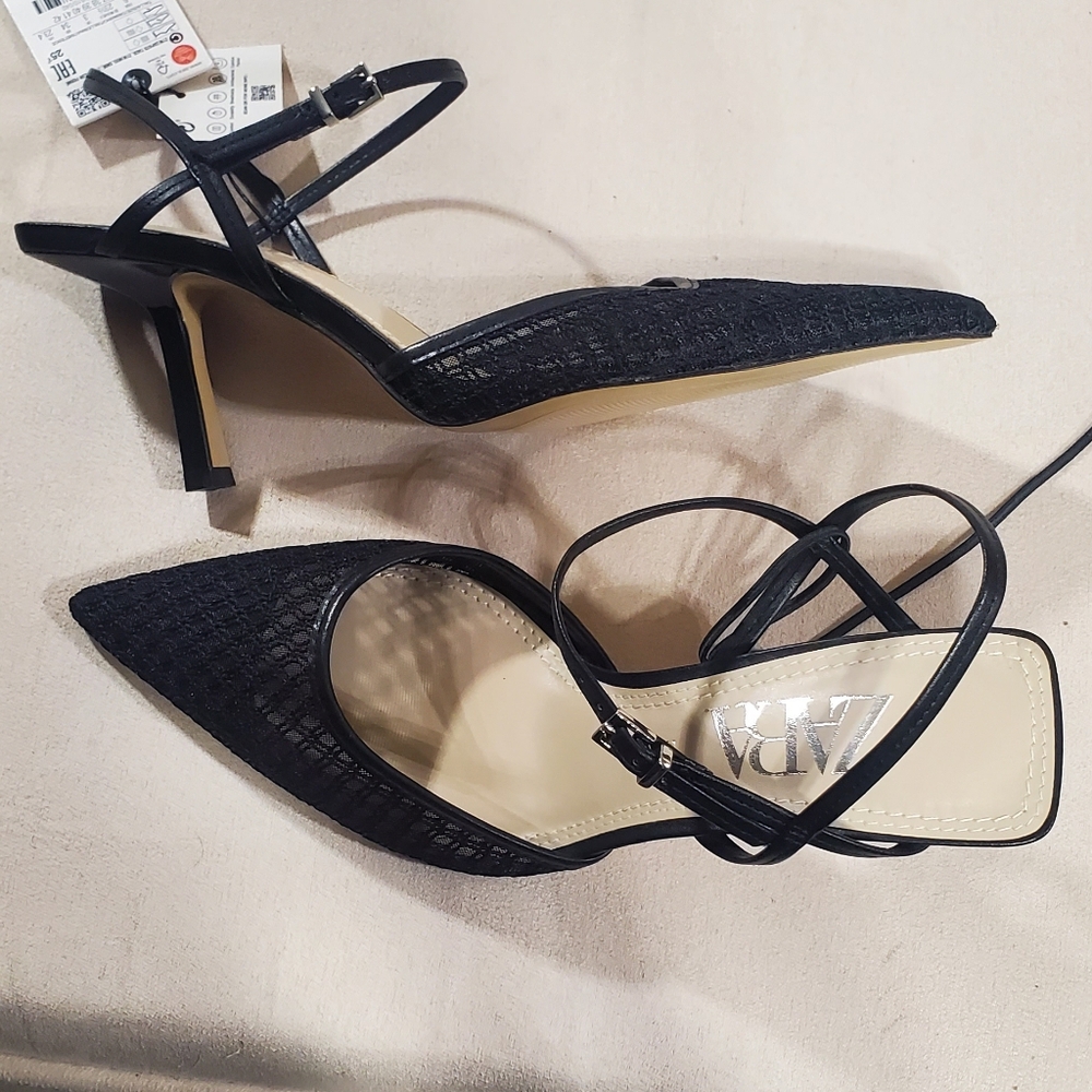 Zara mesh heels